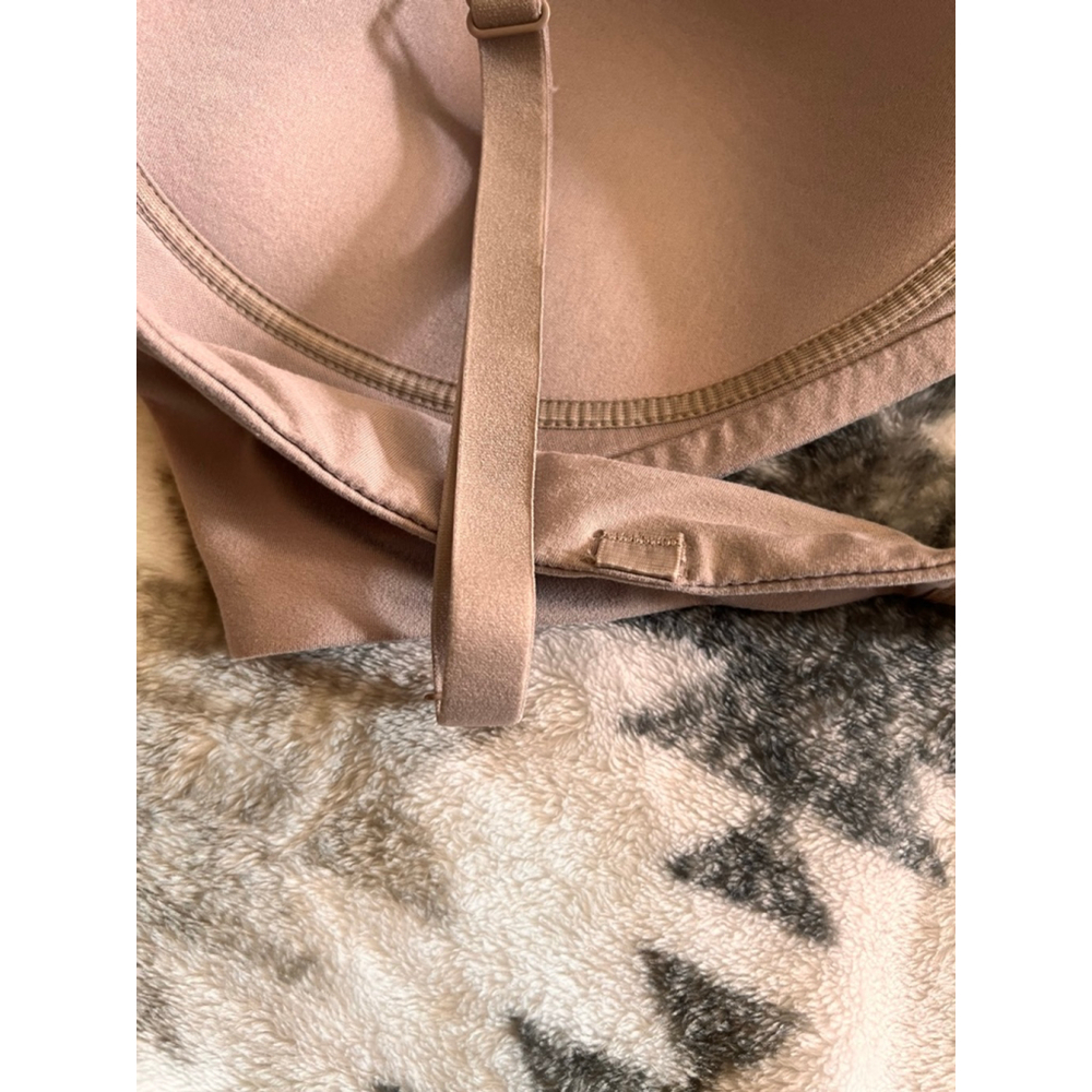 Women's Calvin Klein Lightly Lined Wireless Bra L Beige Black 2-Pack - Picture 8 of 8